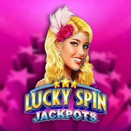 Lucky Spin Jackpots slot logo by Novomatic at Dragonia Casino