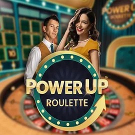 PowerUP Roulette logo by Pragmatic Play at Dragonia Casino