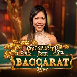 Prosperity Tree Baccarat slot logo by Evolution at Dragonia Casino