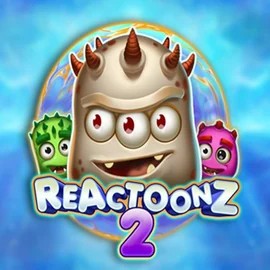 Reactoonz 2 online game logo by Play'n GO on dragonia-kazino.es