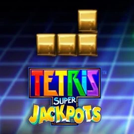 Tetris Super Jackpots game by WMS – logo hosted on Dragonia Casino