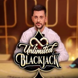 Unlimited Blackjack slot visual from Ezugi available on dragonia-kazino.es