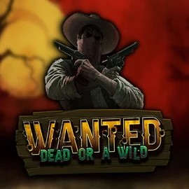 Wanted Dead or a Wild logo by Hacksaw Gaming at Dragonia CasinoWanted Dead or a Wild